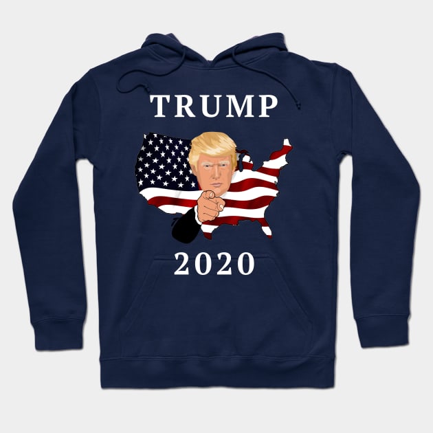 Donald Trump 2020 Campaign Hoodie by victoriashel